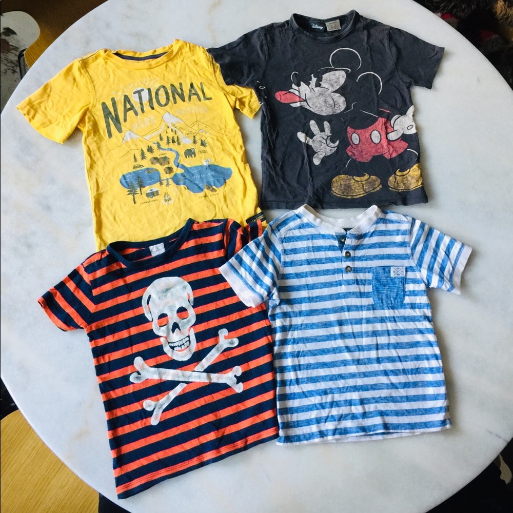 Boys T-shirts size 4-6 years old various brands